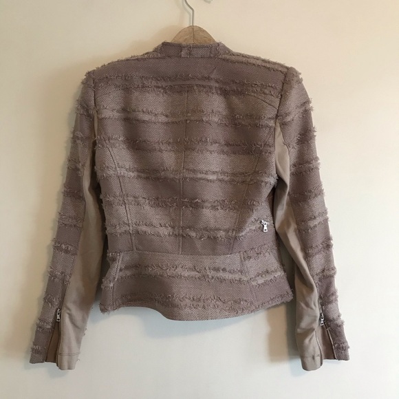 BCBG MaxAzria Jaison Striped Fringe Jacket - Picture 5 of 8